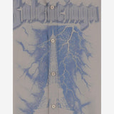 Camicia in cotone con stampa logo 869793 TRM282967 BALENCIAGA 