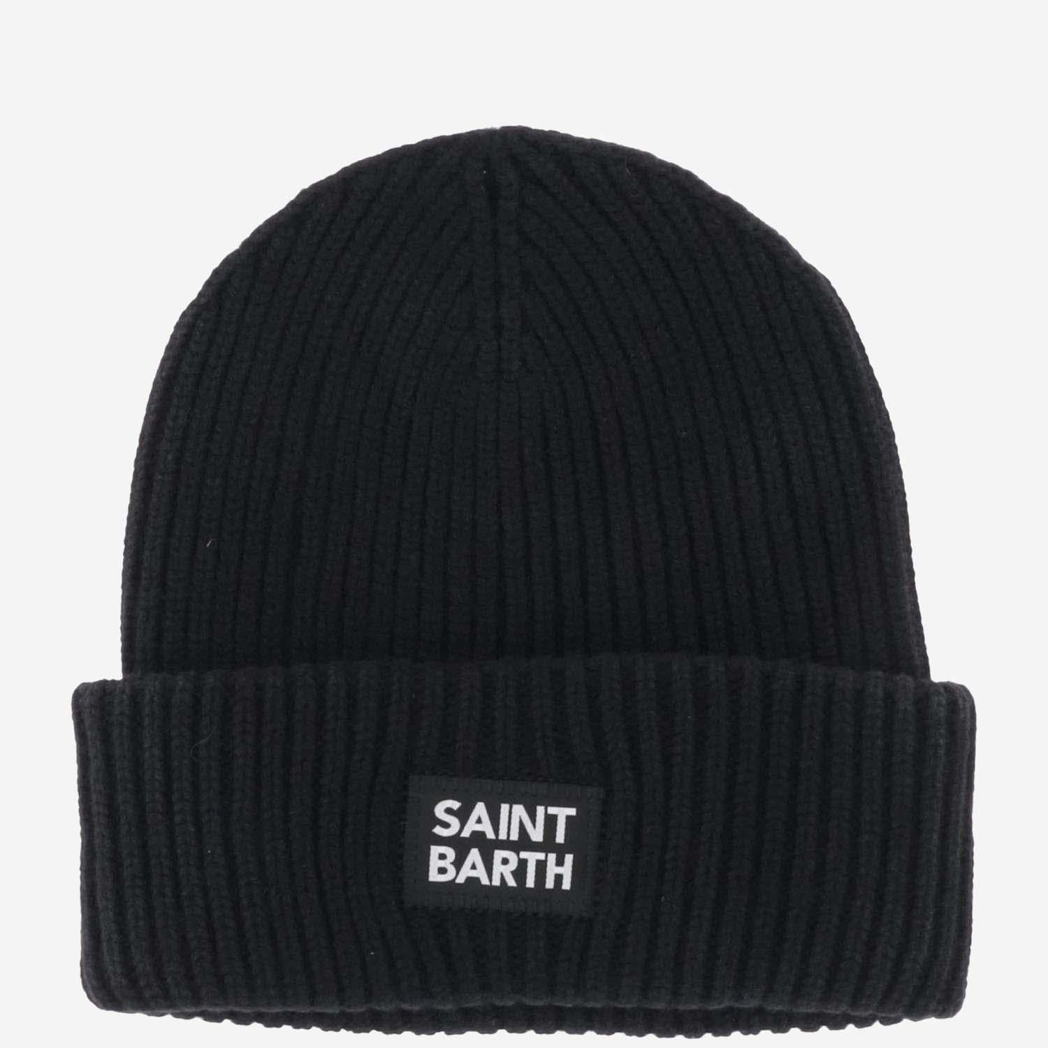 BEANIE IN MISTO LANA CON LOGO BRR0002 00807E MC2 SAINT BARTH 