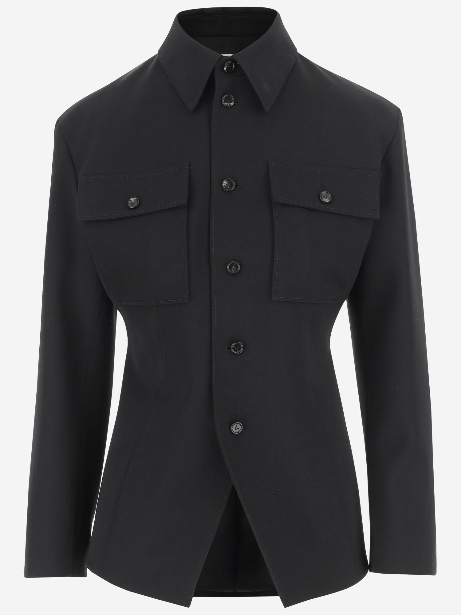 GIACCA IN LANA 837029 V4C201000 BOTTEGA VENETA 