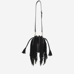 BORSA A SPALLA IN PELLE CON FRANGE 6W2B0R28LUJ 0NO VALENTINO GARAVANI 
