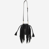BORSA A SPALLA IN PELLE CON FRANGE 6W2B0R28LUJ 0NO VALENTINO GARAVANI 