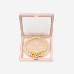 BRACCIALE IN TESSUTO E METALLO BUBBLELETTERSGOLDPLATED KISS SORBET ISLAND 
