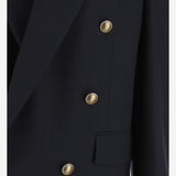 GIACCA OVERSIZE DOPPIOPETTO IN LANA 834867 Y5K324140 SAINT LAURENT 