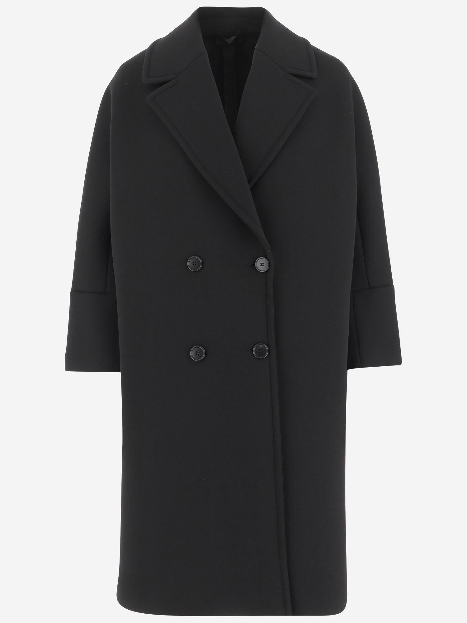 CAPPOTTO DOPPIOPETTO IN NYLON STRETCH 4374 419199 F.IT 