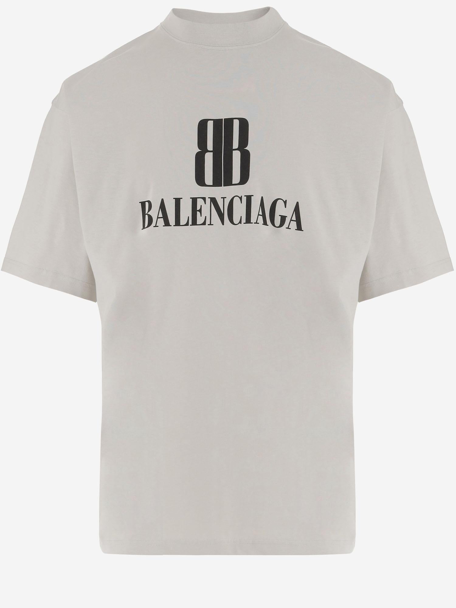 T-SHIRT IN COTONE CON LOGO 764235 TSVU49012 BALENCIAGA 