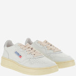 SNEAKERS LOW MEDALIST AULWLL05 LEATLEATWHTSILVER AUTRY 