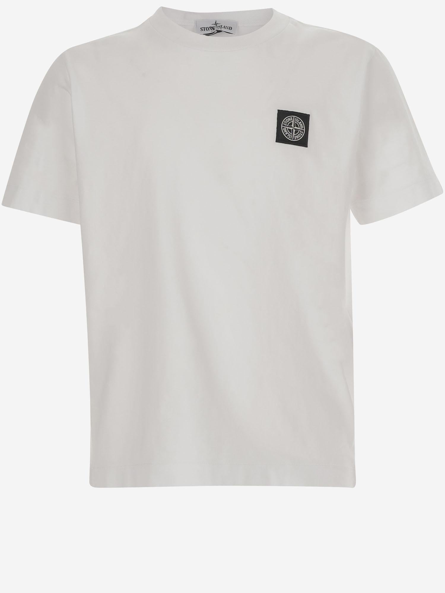 T-SHIRT IN COTONE CON LOGO 2100002 S0047V0001 STONE ISLAND KIDS 