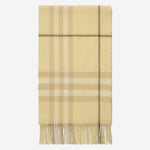 SCIARPA IN CASHMERE CON MOTIVO CHECK 8112710 BUFFYELLOW BURBERRY 