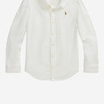 CAMICIA IN COTONE CON VOLANT 312929954 004 POLO RALPH LAUREN KIDS 