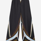 PANTALONI PALAZZO IN SETA IN STAMPA FARI 6HRT036H872 072 EMILIO PUCCI 