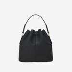 Borsa a secchiello in pelle martellata 220915 002NERO SALVATORE FERRAGAMO 