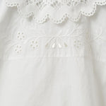 TOP IN COTONE CON INSERTI IN PIZZO 22236 000 THE.GARMENT 