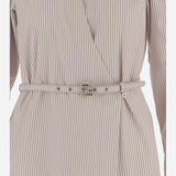 ABITO IN COTONE CON MOTIVO A RIGHE FDD515 AVJXF1UKB FENDI 