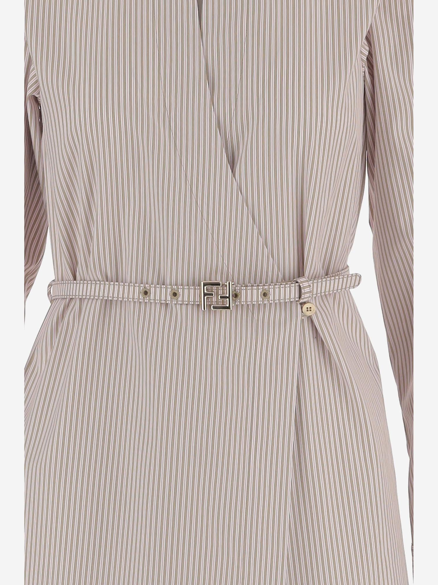 ABITO IN COTONE CON MOTIVO A RIGHE FDD515 AVJXF1UKB FENDI 