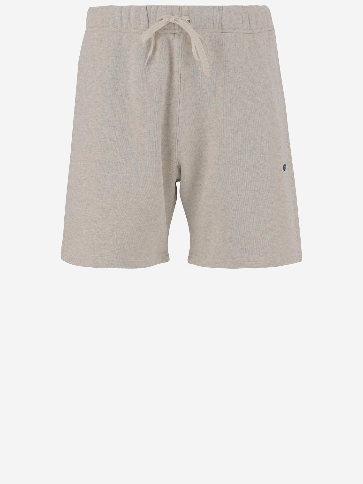 PANTALONI CORTI IN COTONE CON LOGO SHPMA5JM JERSEYMELANGE AUTRY 