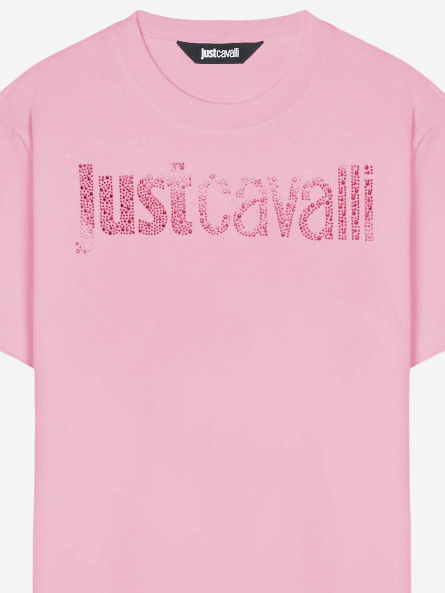 T-SHIRT IN COTONE CON LOGO 80PAHE21 CJ110433 JUST CAVALLI 