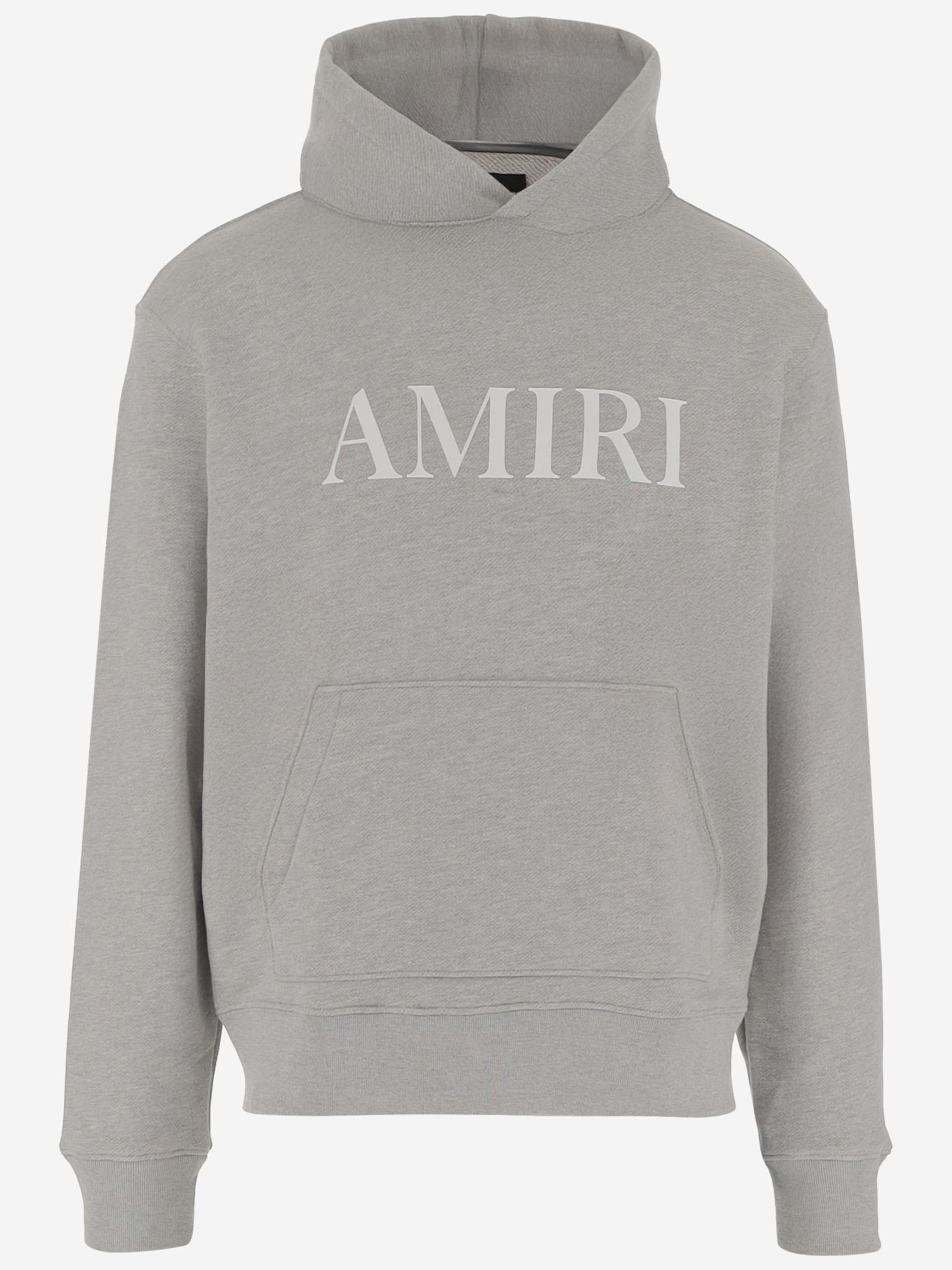 FELPA IN COTONE CON LOGO AMJYHD 1049Grey AMIRI 