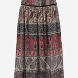 Gonna midi in mussola lamé 6B0RAD57992 M12 VALENTINO 
