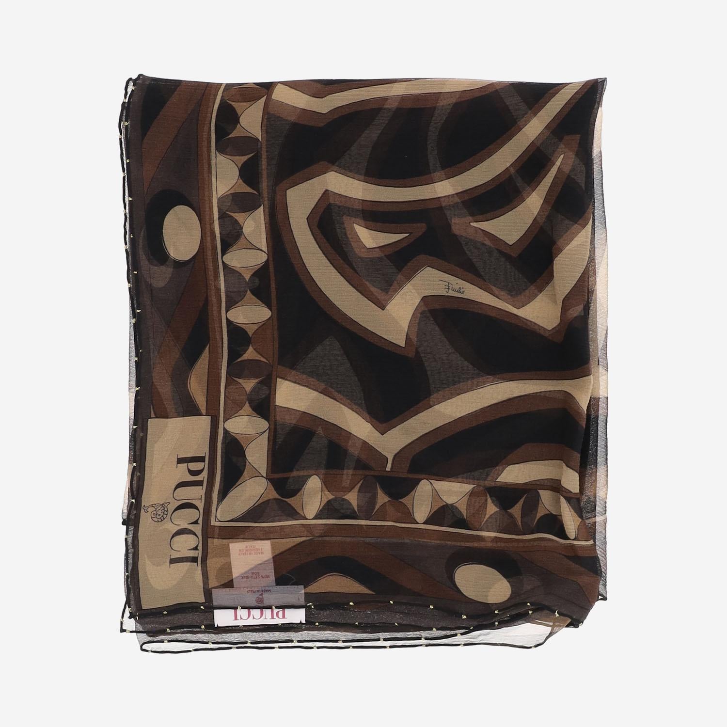 Foulard in seta con stampa 5UGB63 5UC311 EMILIO PUCCI 