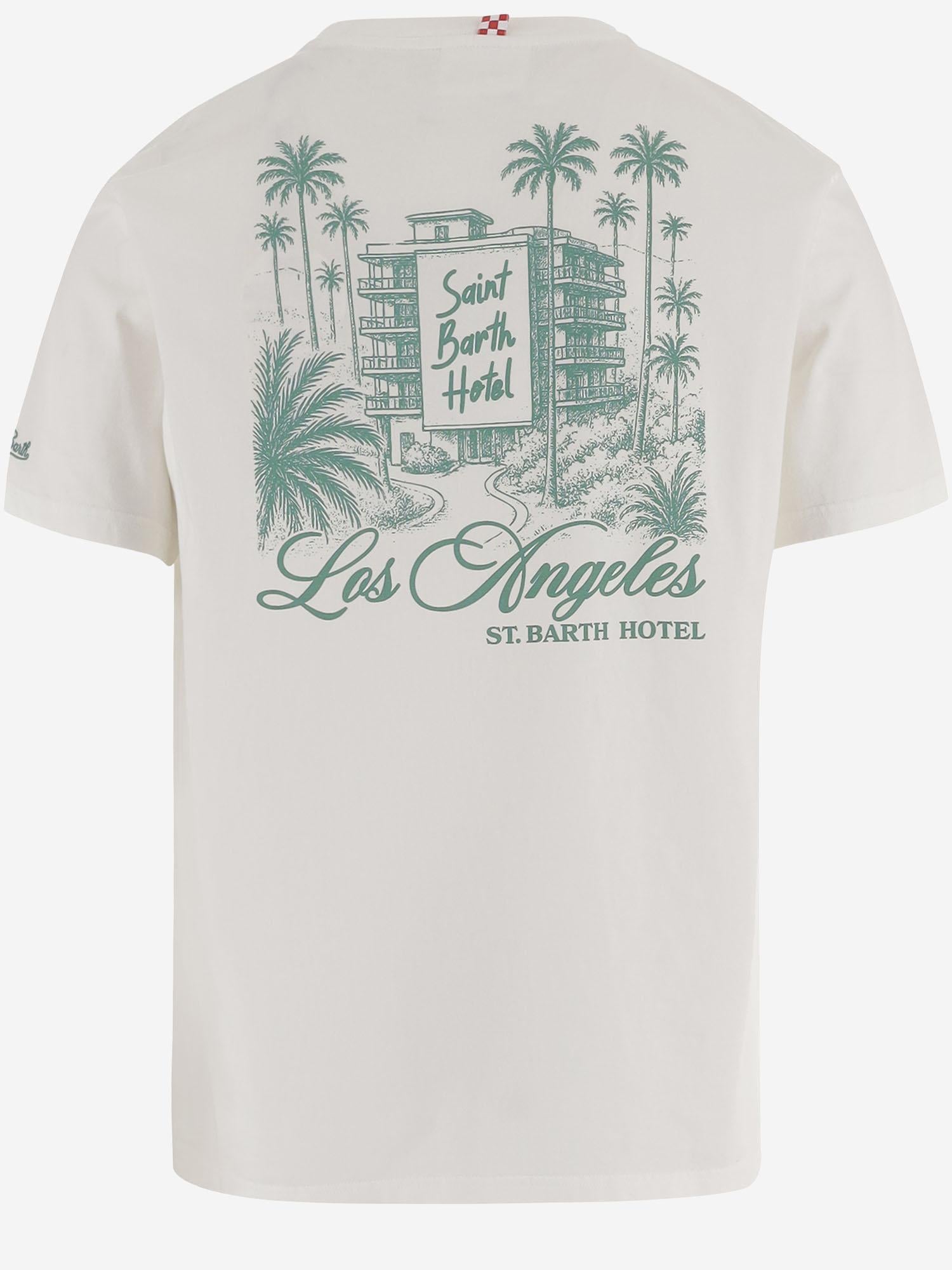 T-SHIRT IN COTONE CON STAMPA PRL0002 01970L MC2 SAINT BARTH 