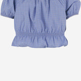 TOP IN COTONE CON MOTIVO A QUADRI MT2188 183AF0076 MIU MIU 