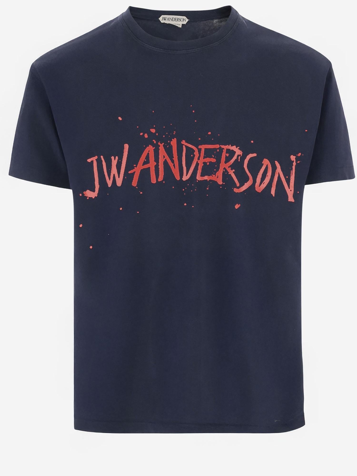T-SHIRT IN COTONE CON LOGO JT0307 PG1936888 JW ANDERSON 