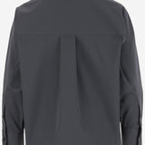 CAMICIA IN POPELINE DI COTONE E SETA 819968 V3YS01592 BOTTEGA VENETA 