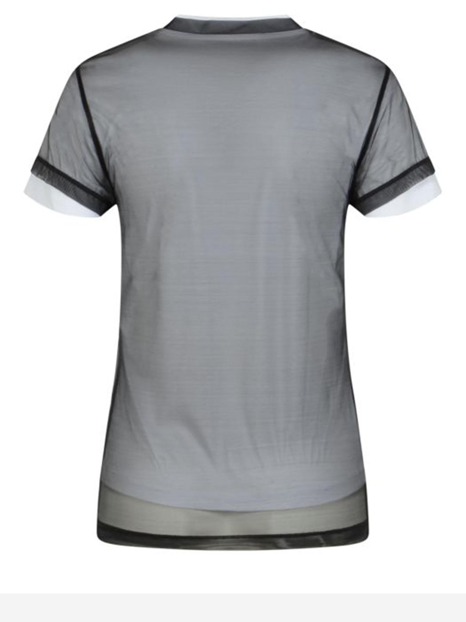 T-shirt in jersey a doppio strato con stampa logo 856822 XJHQ59097 GUCCI 