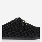 Mules in viscosa e cupro con Morsetto 837130 FAEUF1000 GUCCI 