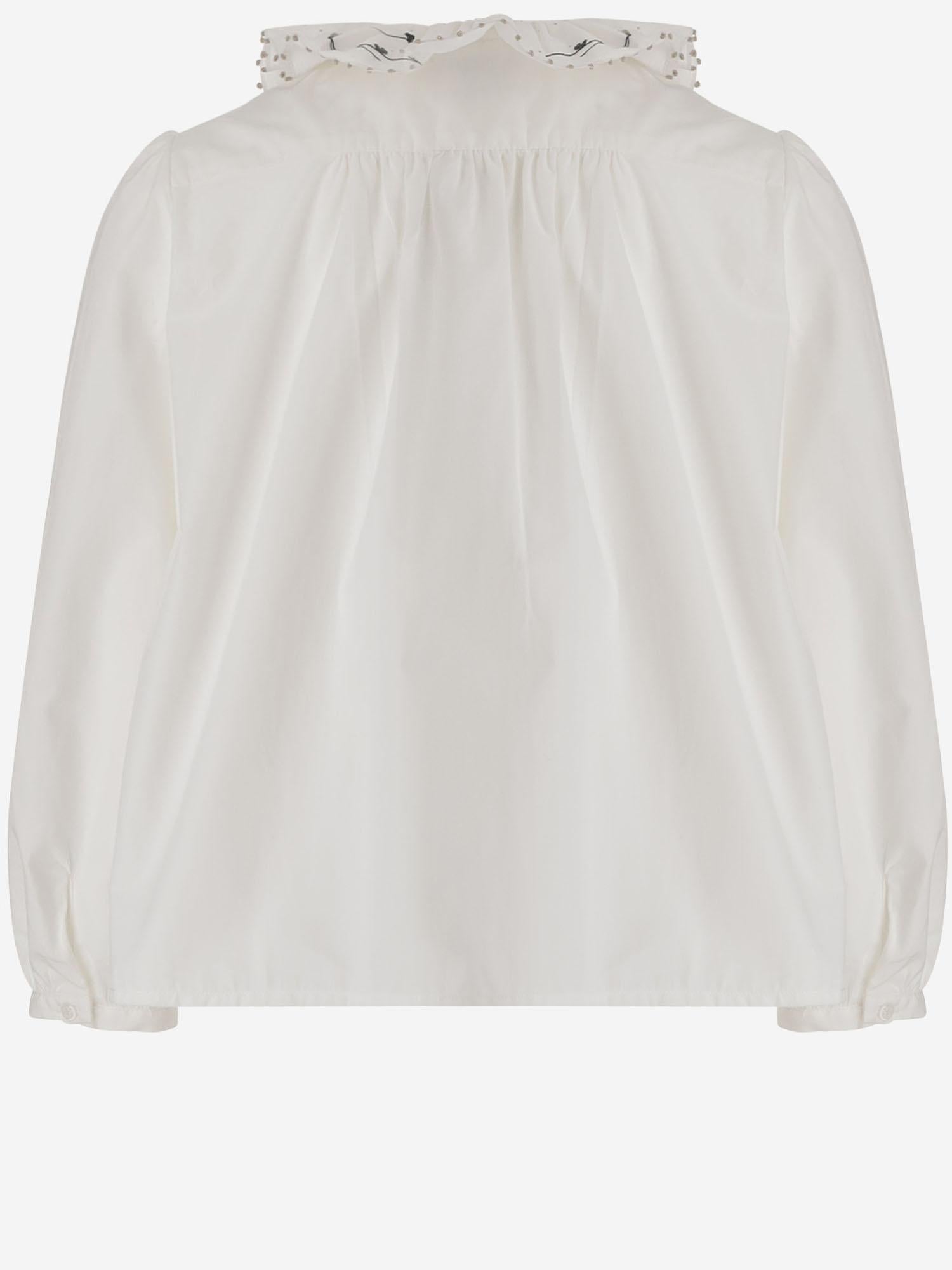 Camicia con colletto a balze W05GBLW00029 002 BONPOINT KIDS 