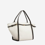 BORSA SHOPPING MEDIA IN CANVAS E PELLE XBWTIMAT300U6J 043X TODS 