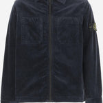 CAMICIA IN VELLUTO DI MISTO COTONE STRETCH 1200003 S0199V0020 STONE ISLAND KIDS 