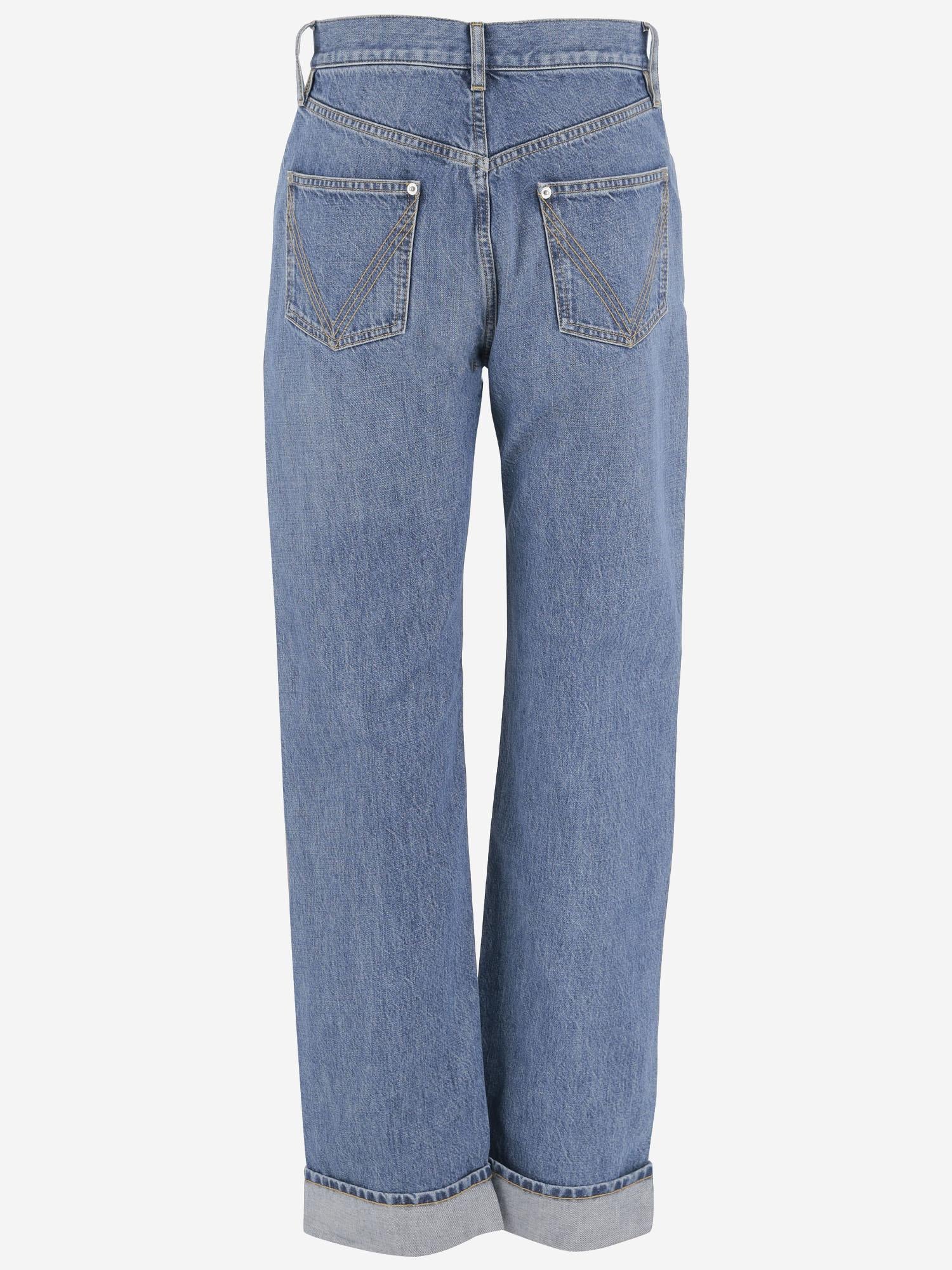 JEANS IN COTONE CON DETTAGLIO INTRECCIATO 831605 V42W04715 BOTTEGA VENETA 