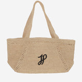 borsa grande in rafia con logo AC0920215 102V PATOU 