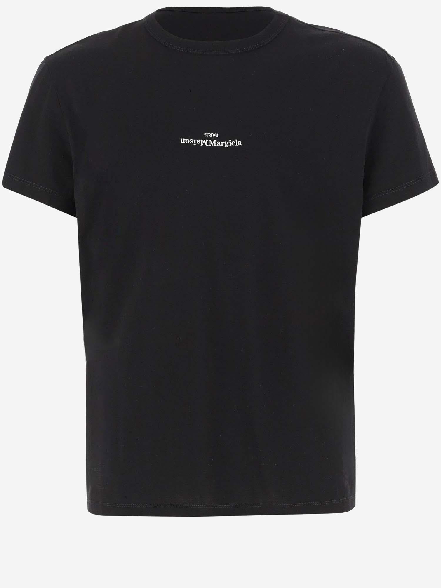 T-SHIRT IN COTONE CON LOGO S30GC0701 S22816900 MAISON MARGIELA 