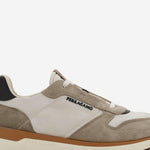 SNEAKERS IN PELLE E TESSUTO CON LOGO LATERALE 02A130 003SAFARIMASCARPONEA706NERO SALVATORE FERRAGAMO 