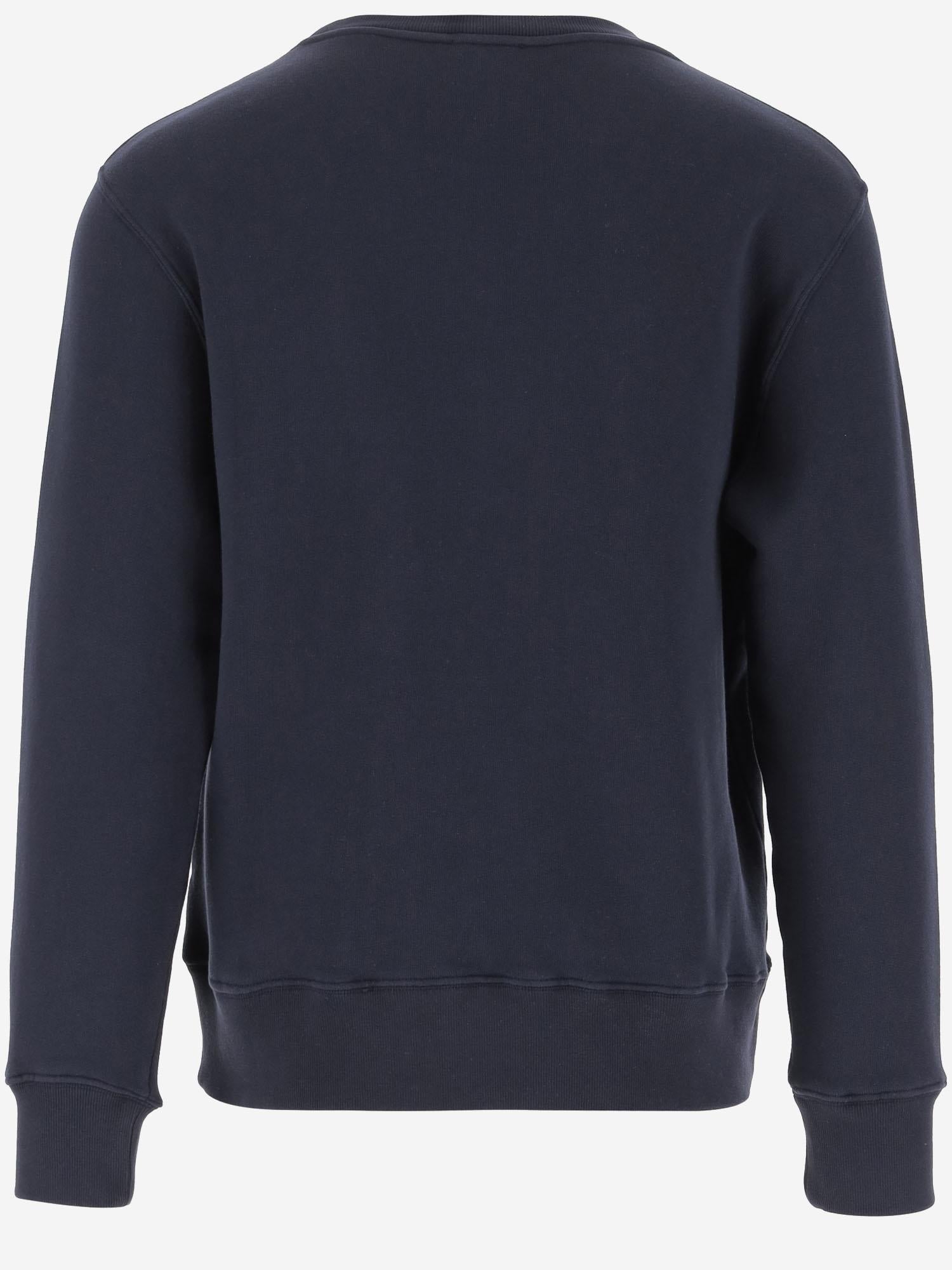 FELPA IN COTONE CON LOGO SWPMA1JB JERSEYBLUE AUTRY 