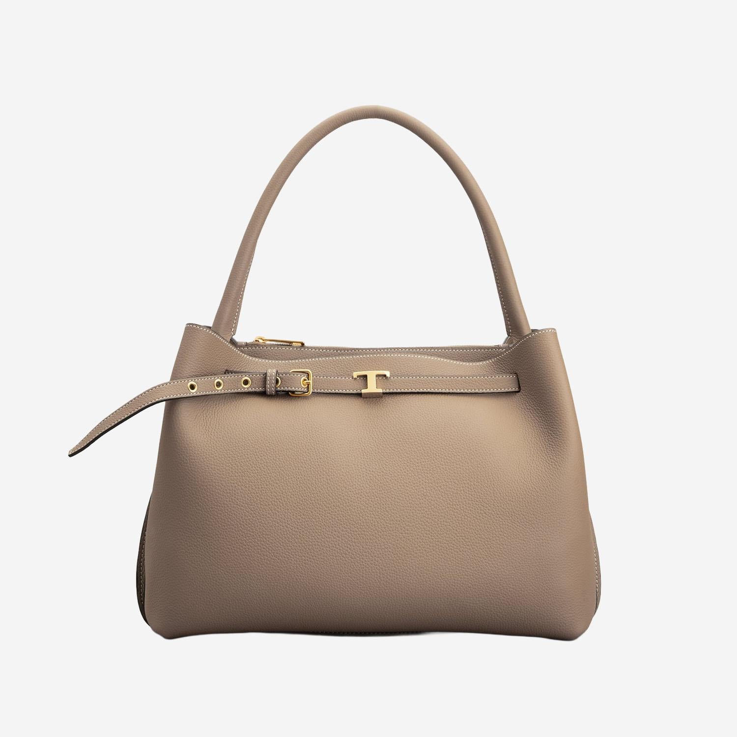 BORSA A MANO IN PELLE CON LOGO XBWTIMJ0200WKA C413 TODS 