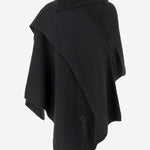 PONCHO IN LANA E CASHMERE K016 CMYNBLACK NICCOLO PASQUALETTI 