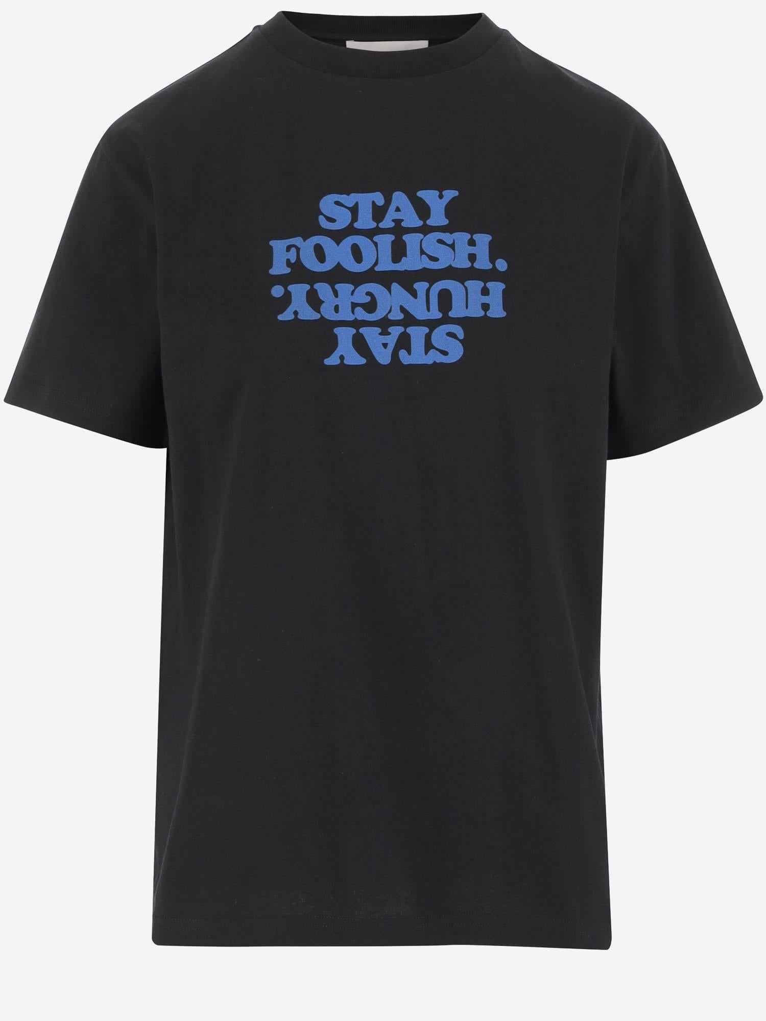 T-SHIRT IN COTONE CON STAMPA COPJS03F5011P BLKBLU COPERNI 