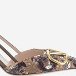 Décolleté Slingback con motivo animalier 8W0S0R01 QFXF9N VALENTINO GARAVANI 