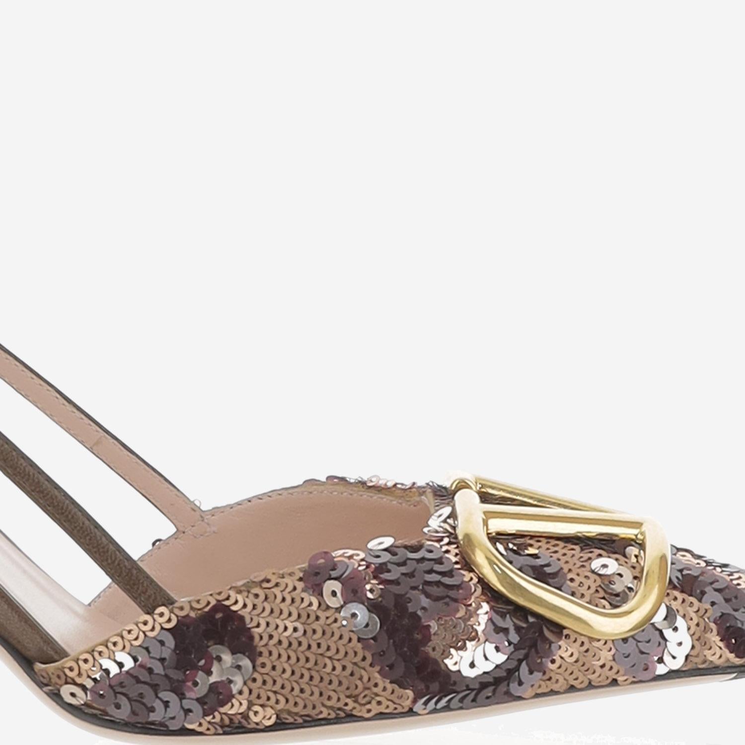 Décolleté Slingback con motivo animalier 8W0S0R01 QFXF9N VALENTINO GARAVANI 