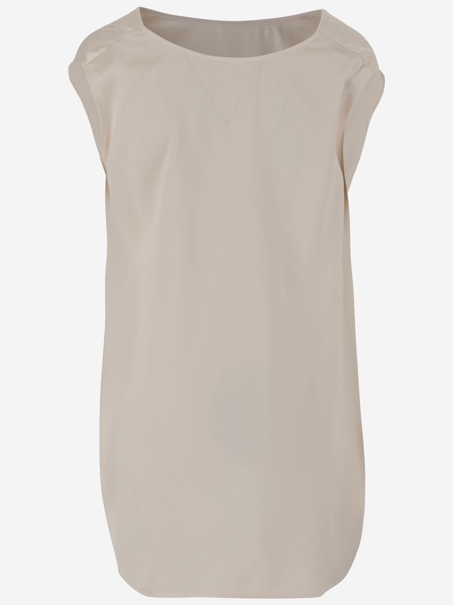 TOP DRAPPEGGIATO IN SETA E VISCOSA S25405 0102 SASUPHI 
