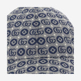 CAPPELLO IN TELA CON GG GEOMETRICO 481774 3HAQA4268 GUCCI KIDS 