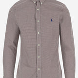 CAMICIA IN COTONE STRETCH CON MOTIVO A QUADRI 710929347 021 POLO RALPH LAUREN 