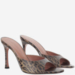 Mules Alexa in pelle ALEXASLIPPER 95LEOPARDSNAKE AMINA MUADDI 
