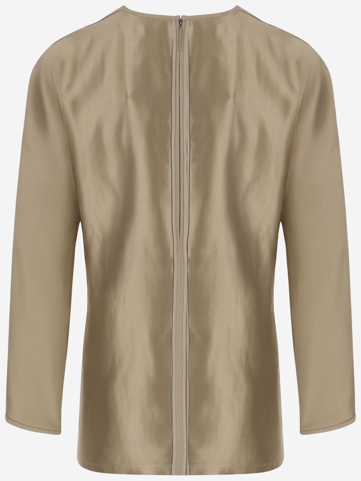 MAGLIA IN SETA EFFETTO LUCIDO GW001580 TE15808U6208 GIORGIO ARMANI 