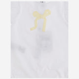 Tutina in cotone stretch con fiocco P25TO273MF032 0121 IL GUFO KIDS 