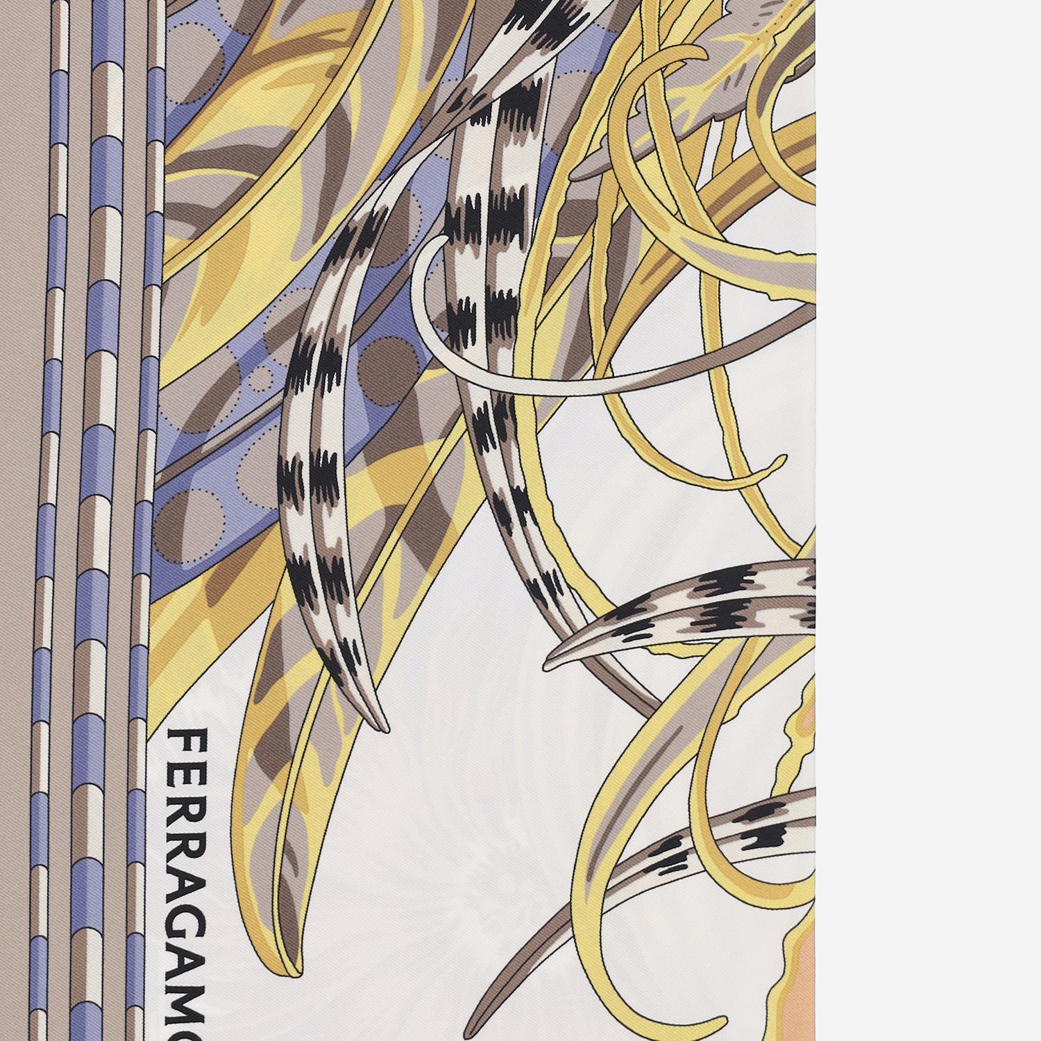 FOULARD IN SETA CON STAMPA Rooster 310234 003 SALVATORE FERRAGAMO 