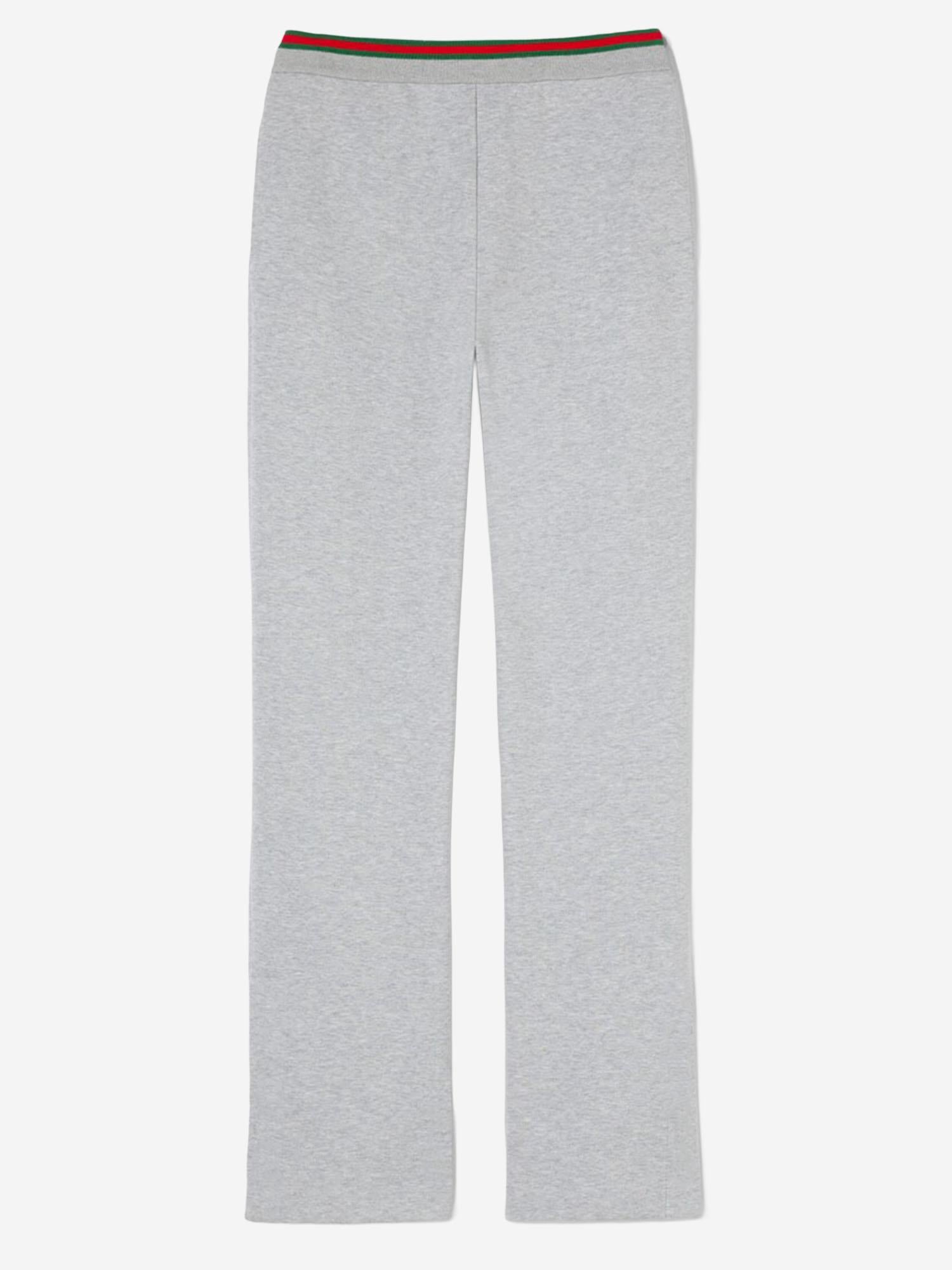 PANTALONI LEISURE IN JERSEY DI COTONE CON WEB 853424 XJHIR1160 GUCCI 